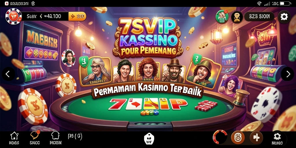 Tampilan gameplay Kasino dari 7SVIP yang menegangkan dan penuh warna.