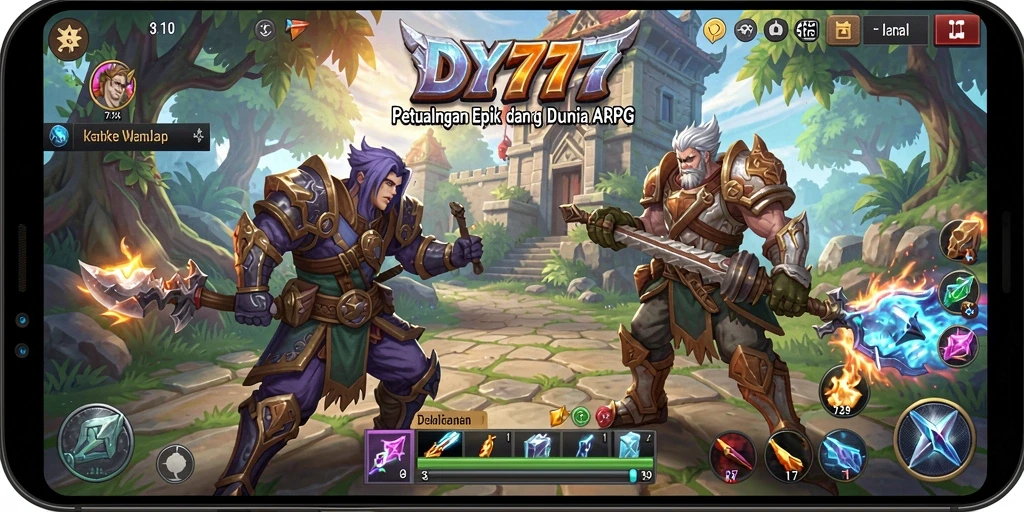 Screenshot menunjukkan aksi thrilling dalam gameplay ARPG.