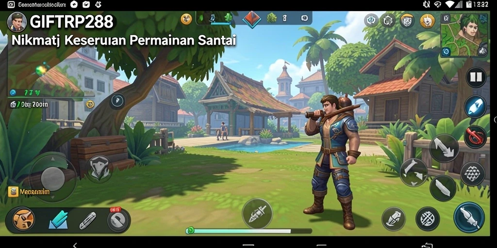 Tampilan gameplay <strong>GIFTRP288</strong> yang cerah dan menarik perhatian.