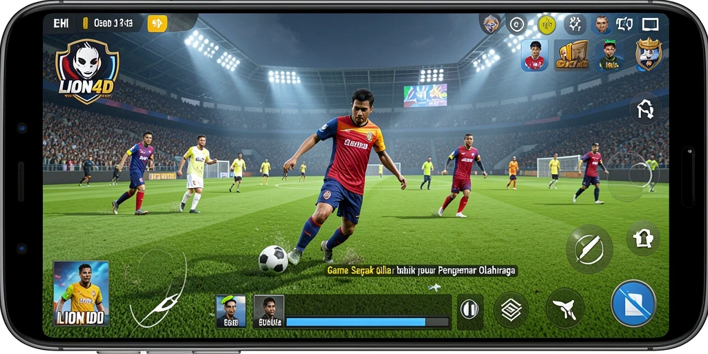 Tampilan gameplay LION4D yang menggembirakan dan kompetitif.