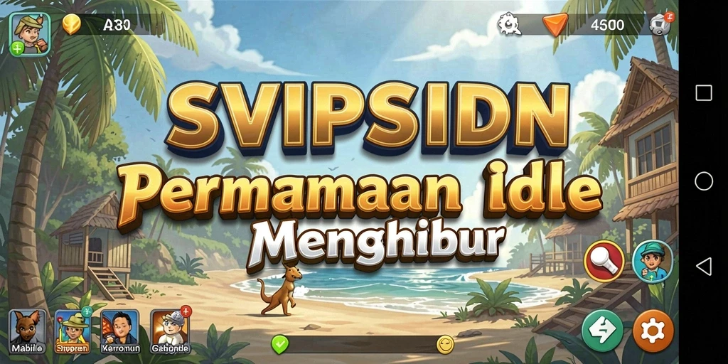 Tampilan menarik gameplay SVIPSIDN, karakter yang berkembang secara otomatis.