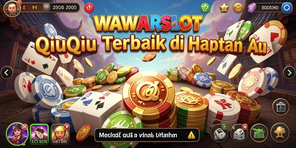 Screenshot WAWARSLOT menunjukkan gameplay QiuQiu yang mendebarkan.